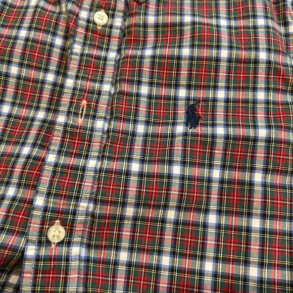 Ralph Lauren Kids Red and White Checkered Button-Down Shirt - Picture 4 of 8